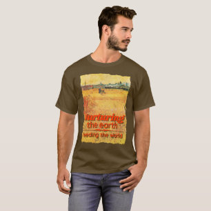 Weizenfeld Vintag Art 1888 Van Gogh T-Shirt