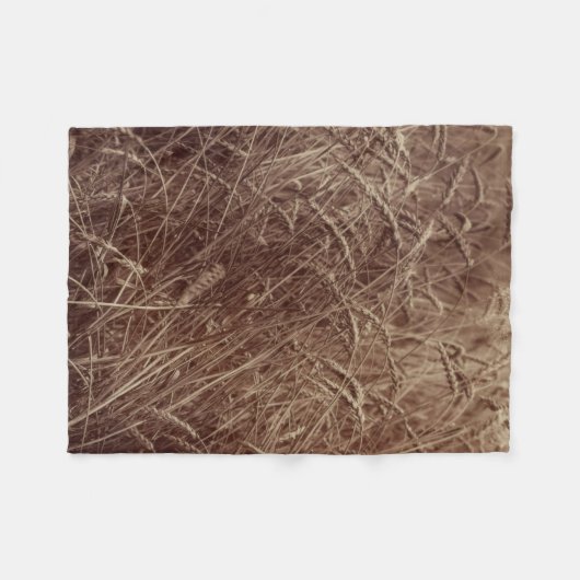 Weizenfeld (von Eugène Atget) Fleecedecke (Vorderseite (Horizontal))