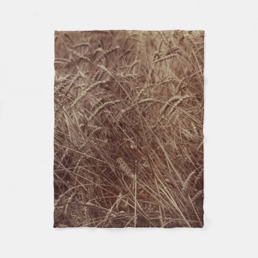 Weizenfeld (von Eugène Atget) Fleecedecke (Vorderseite)