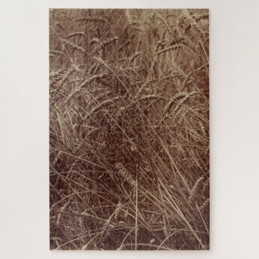 Weizenfeld (von Eugène Atget) Puzzle (Vertikal)