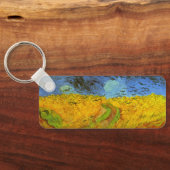 Weizenfeld von Vincent van Gogh Schlüsselanhänger (Rückseite)
