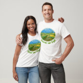 Weizenfelder bei Auvers Under Clouded Sky, van Gog T-Shirt (Unisex)