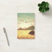 Weizenfelder bei Sonnenaufgang Post-it Klebezettel (Büro)