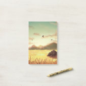 Weizenfelder bei Sonnenaufgang Post-it Klebezettel (Auf Schreibtisch)