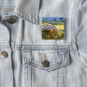 Weizenfelder in der Nähe von Auvers Van Gogh Button (Beispiel)