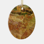 Weizenfelder mit Auvers von Vincent van Gogh Keramikornament (Rechts)