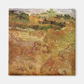Weizenfelder mit Auvers von Vincent van Gogh Magnet (Vorne)