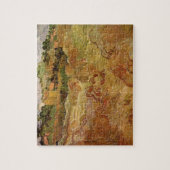 Weizenfelder mit Auvers von Vincent van Gogh Puzzle (Vertikal)