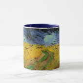 Weizenfelder mit Krähen von Van Gogh Tasse (Zentrum)