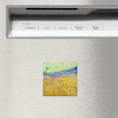 Weizenfelder mit Sensenmann bei Sunrise Van Gogh Magnet (In Situ (Geschirrspüler))