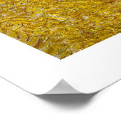 Weizenfelder mit Sensenmann bei Sunrise Van Gogh Poster (Ecke)