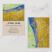 Weizenfelder mit Sensenmann bei Sunrise Van Gogh Visitenkarte (Vorne/Hinten)