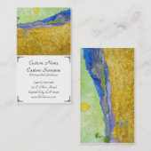 Weizenfelder mit Sensenmann bei Sunrise Van Gogh Visitenkarte (Vorne/Hinten)