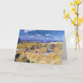 Weizenfelder mit Sensenmann | Vincent van Gogh Karte (Gelbe Blume)