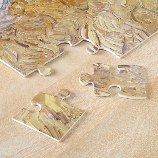 Weizenfelder mit Sensenmann | Vincent van Gogh Puzzle (Seite)