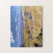 Weizenfelder mit Sensenmann | Vincent van Gogh Puzzle (Vertikal)