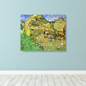 Weizenfelder mit Stacks, Vincent van Gogh. Geldbuß Leinwanddruck (Insitu (Holzboden))