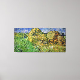 Weizenfelder mit Stacks, Vincent van Gogh. Geldbuß Leinwanddruck