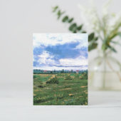 Weizenfelder mit Stacks, Vincent van Gogh Postkarte (Stehend Vorderseite)