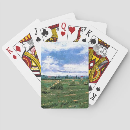 Weizenfelder mit Stacks, Vincent van Gogh Spielkarten (Rückseite)
