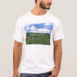 Weizenfelder mit Stacks, Vincent van Gogh T-Shirt