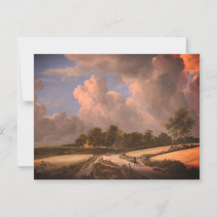 Weizenfelder von van Ruisdael: Postkarte