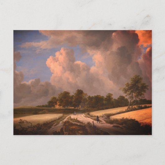 Weizenfelder von van Ruisdael: Postkarte (Vorderseite)