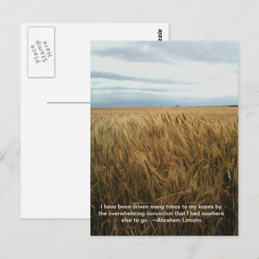 Weizenfeldgebet Postkarte (Vorne/Hinten)