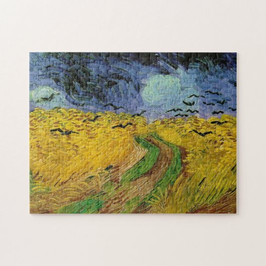 Weizenfelsen Van Gogh Gemälde Art Vintag Puzzle (Horizontal)
