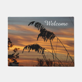 Weizengrassonnenaufgang Willkommens-Fußmatte Fußmatte