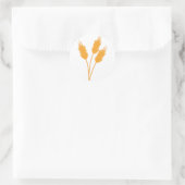 Weizenhalm Runder Aufkleber (Tasche)