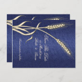 Weizenland "Save the Date" Ankündigungspostkarte (Vorne/Hinten)