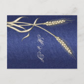 Weizenland "Save the Date" Ankündigungspostkarte (Rückseite)