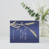 Weizenland "Save the Date" Ankündigungspostkarte (Stehend Vorderseite)