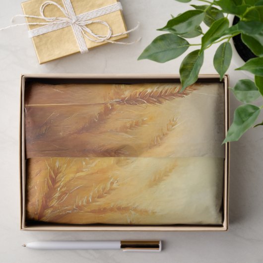 Weizenlandschaft Landschaft des Weizen Seidenpapier (Geschenk)
