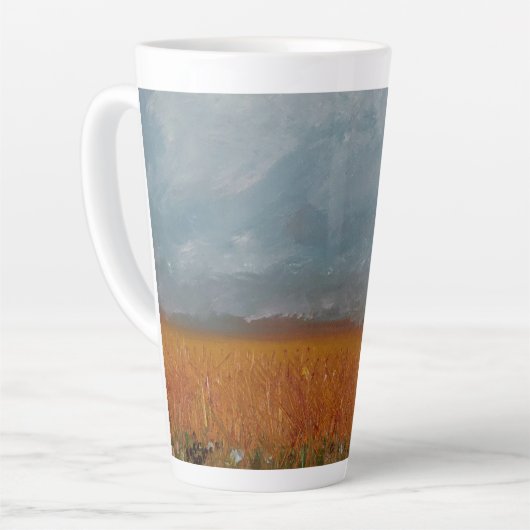 Weizenlandschaft Latte Cup Milchtasse (Linke Ecke)