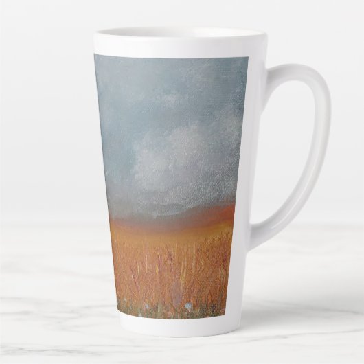 Weizenlandschaft Latte Cup Milchtasse (Rechts)