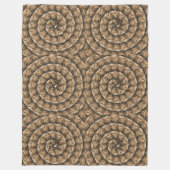 Weizenohren in Spiralwalzmuster, Fleecedecke (Vorderseite)