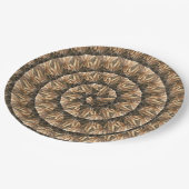 Weizenohren in Spiralwalzmuster, Pappteller (Schrägansicht)