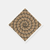 Weizenohren in Spiralwalzmuster, Serviette (Ecke)