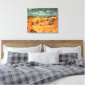 Weizenstäcke mit Sensenmann von Vincent van Gogh Leinwanddruck (Insitu (Schlafzimmer))