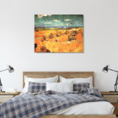 Weizenstäcke mit Sensenmann von Vincent van Gogh Leinwanddruck (Insitu (Schlafzimmer))