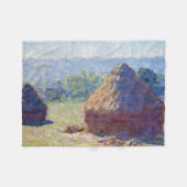 Weizenstapel (Ende Sommer), Monet Fleecedecke (Vorderseite (Horizontal))