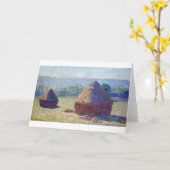 Weizenstapel (Ende Sommer), Monet Karte (Gelbe Blume)