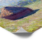 Weizenstapel (Ende Sommer), Monet Poster (Ecke)
