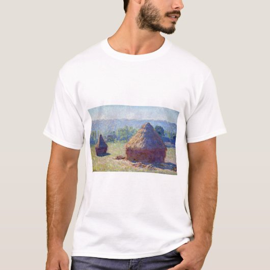Weizenstapel (Ende Sommer), Monet T-Shirt (Vorderseite)