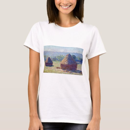 Weizenstapel (Ende Sommer), Monet T-Shirt (Vorderseite)