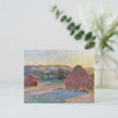 Weizenstapel SommerClaude Monet Postkarte (Stehend Vorderseite)