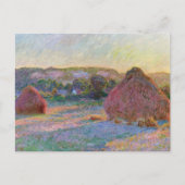 Weizenstapel SommerClaude Monet Postkarte (Vorderseite)