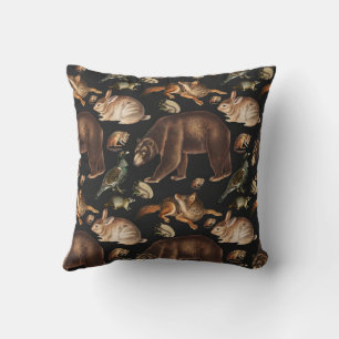 Weizenwaldtiere Blumenmuster Kissen
